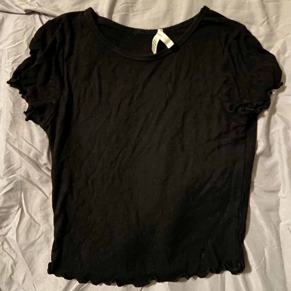 Black crop top